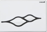 GP1001.02 Кнопка для инсталляции UFO бело-черная Creavit