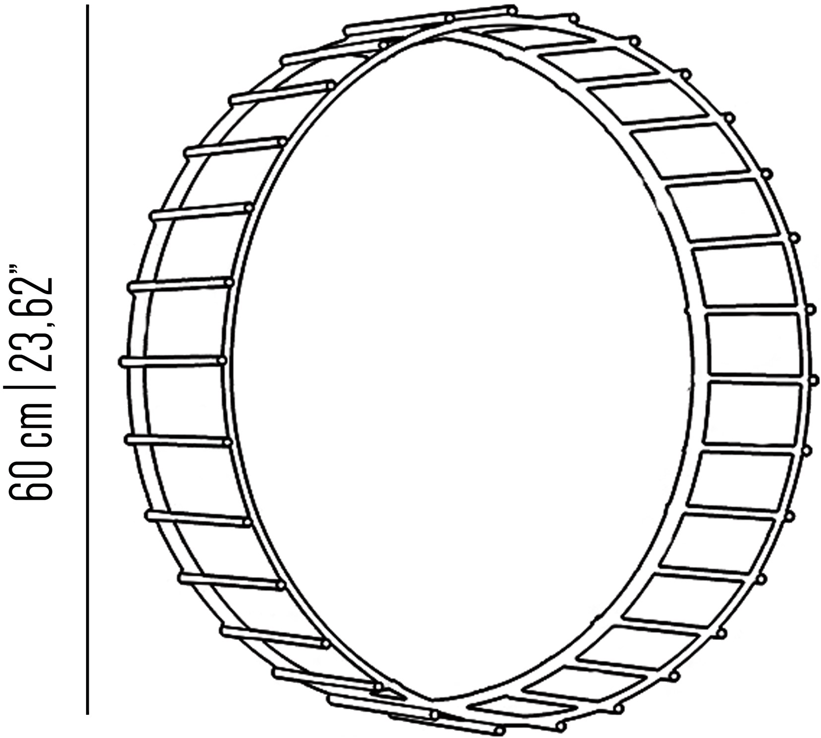 Il Bronzetto Круглое зеркало из латуни с рамкой Cage Cag07 - Вид №7