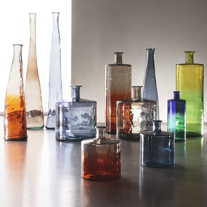 C177X42 Ваза Aurora Boreale Adriani e Rossi Желто-зеленый  - Вид №2