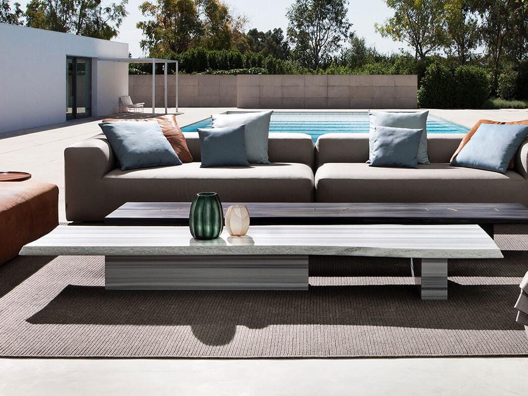 Мраморный низкий садовый столик Exteta 10th ARCH-00086827