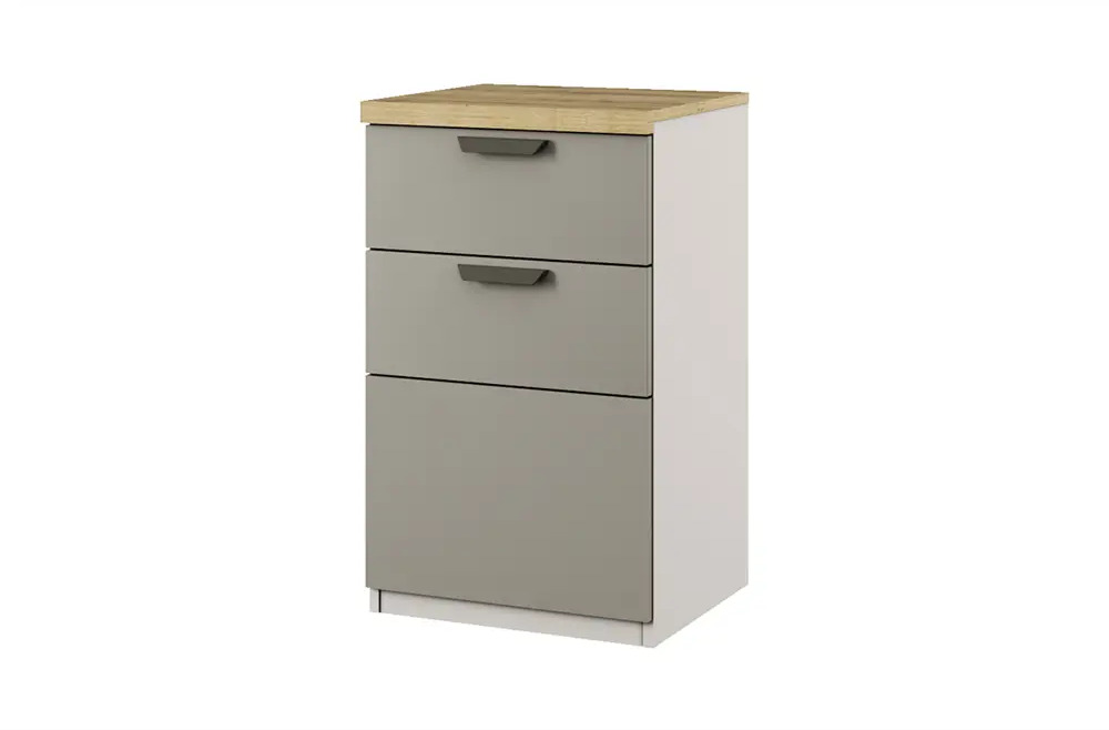 91733276 Комод Anrex 1D2S 2 ящика 45.20x39.40x76 ЛДСП цвет персидский жемчуг/ирландский ликер STLM-1083862