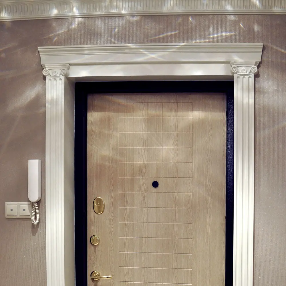 Капитель к пилястре полиуретан Decomaster DK 207 белая 100 мм STLM-2087092 - Вид №2