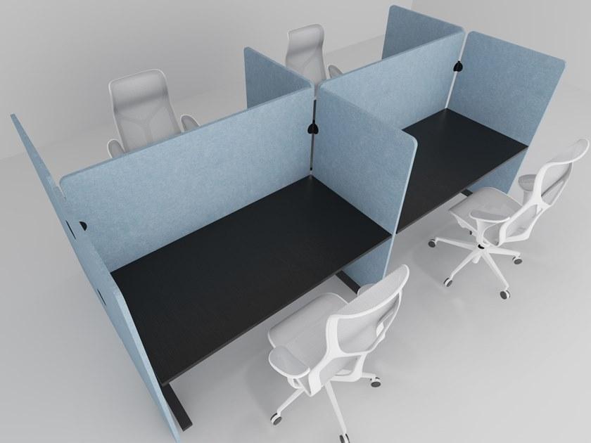 IMPACT ACOUSTIC® Отдельно стоящая модульная звукопоглощающая перегородка для офиса из переработанного пластика sun-id-1380706 - Вид №2