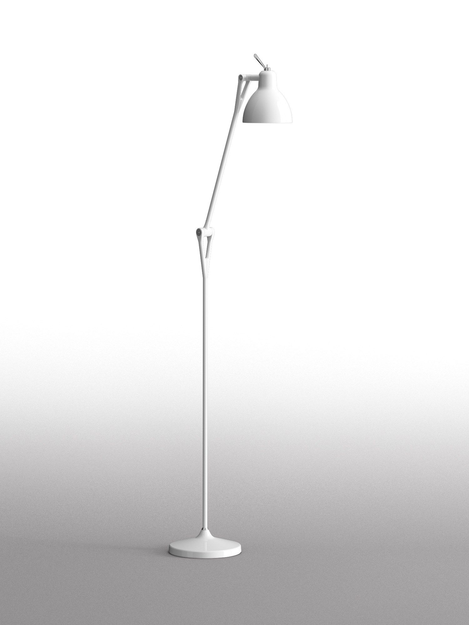 Торшер из стали и стекла с гибкой рукояткой Rotaliana Luxy ARCH-00083387 - Вид №3