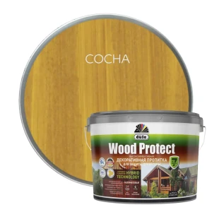89210581 Пропитка для древесины Dufa Wood Protect полуматовая сосна 9 л STLM-1496367