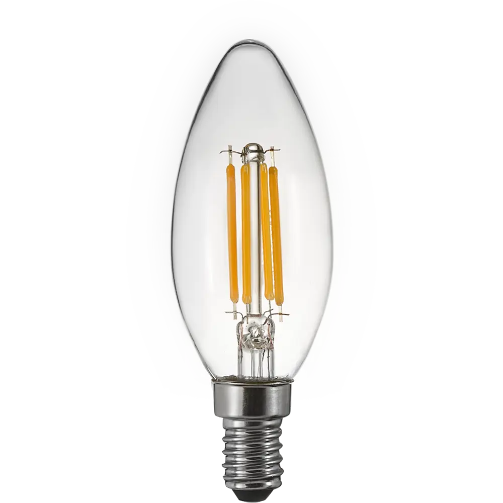Лампа светодиодная Osram В E14 220/240 В 5 Вт свеча 600 лм нейтральный белый свет 85306971 STLM-2156560  - Вид №1