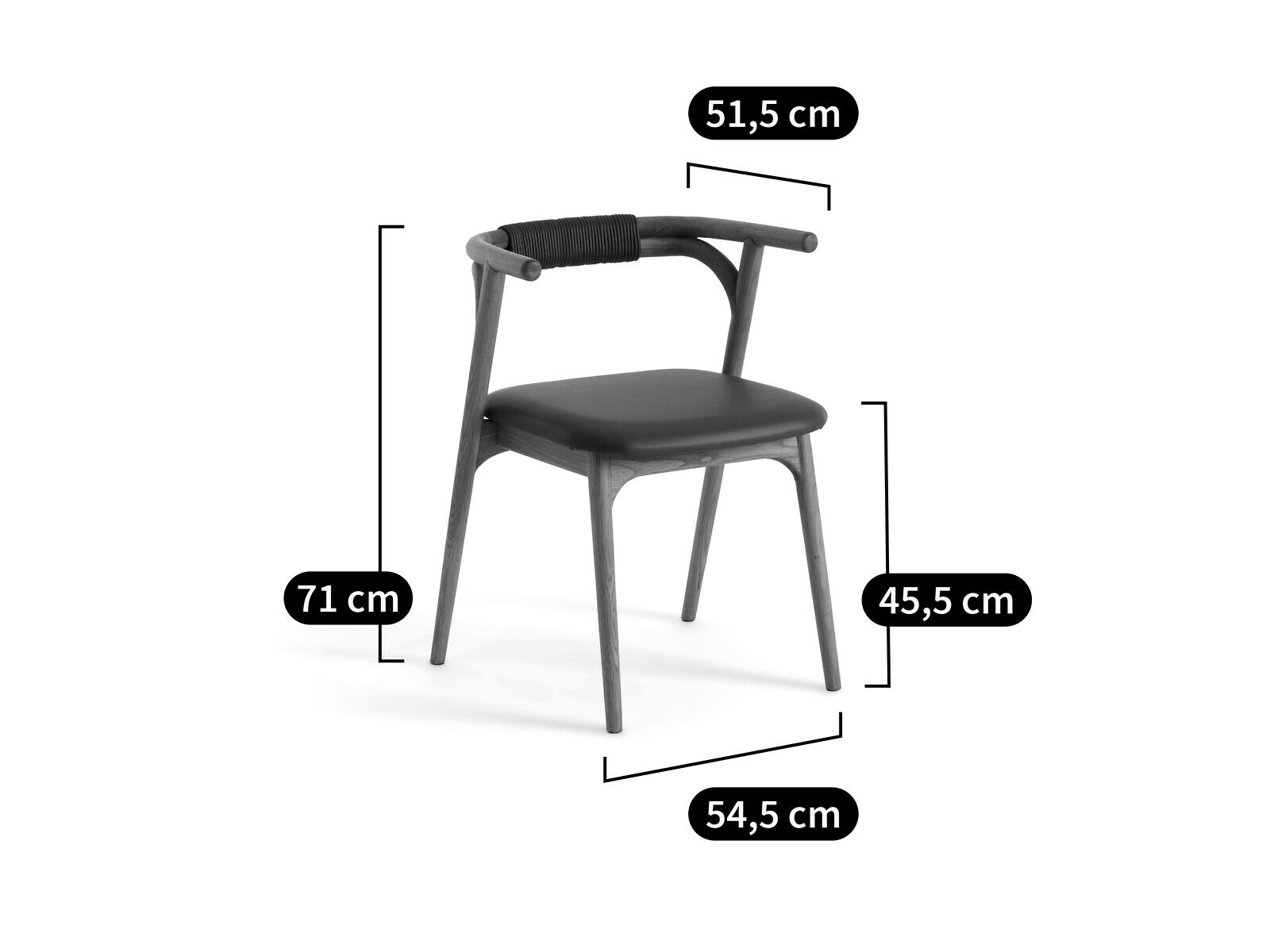 Кожаный стул AMPM Fermyo ARCH-00080511 - Вид №6