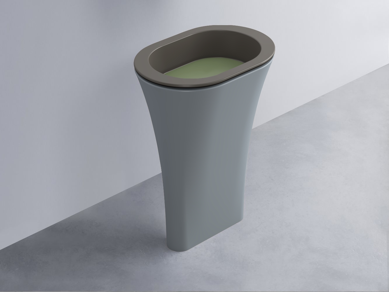 AMLA65-FN+AMPILO-AG+AMCOLO-BR Раковина Amedeo Ovale отдельностоящая cielo Enjoy + Amedeo Ceramica Cielo