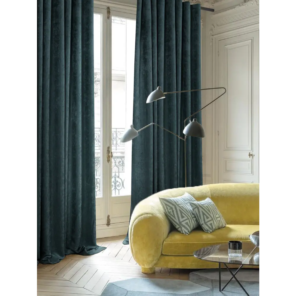 Штора на ленте Lusi 160x280 см цвет сине-серый MIAMOZA STLM-2085074 - Вид №3