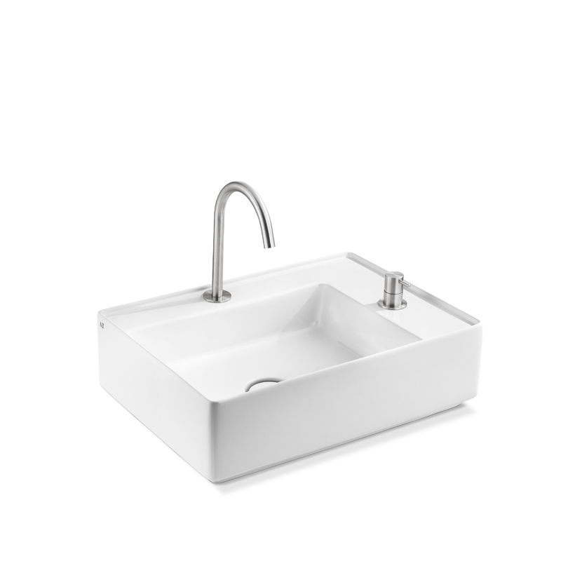 L640T0R2V4.100 Накладная раковина прямоугольная A. e T. Italia Fly Белый глянцевый AeT ITALIA