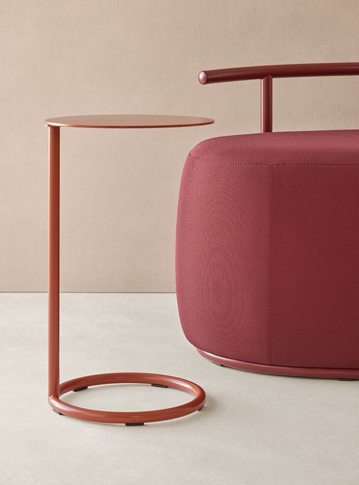 Круглый пуф из ткани Mobboli ARCH-00053147 - Вид №6