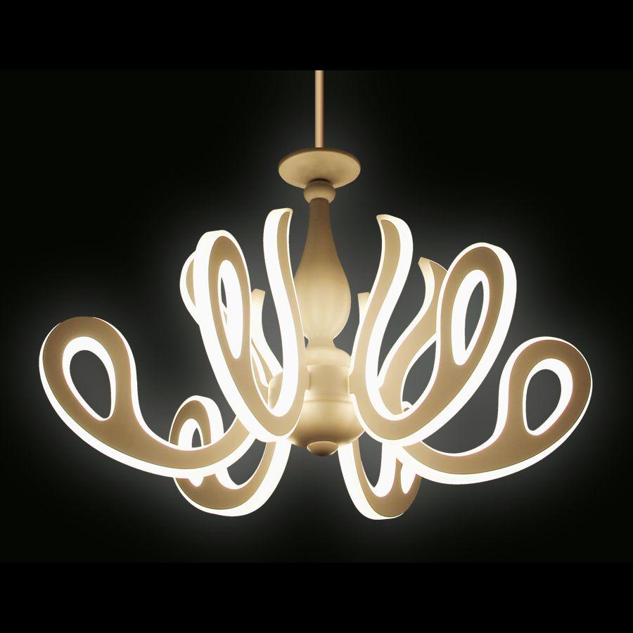 Потолочная светодиодная люстра Ambrella light Orbital Classic FK81/6 WH 292W D640 белая SUPERNW ДИЗАЙНЕРСКИЕ, ORBITAL CLASSIC 220085 Белый  - Вид №2