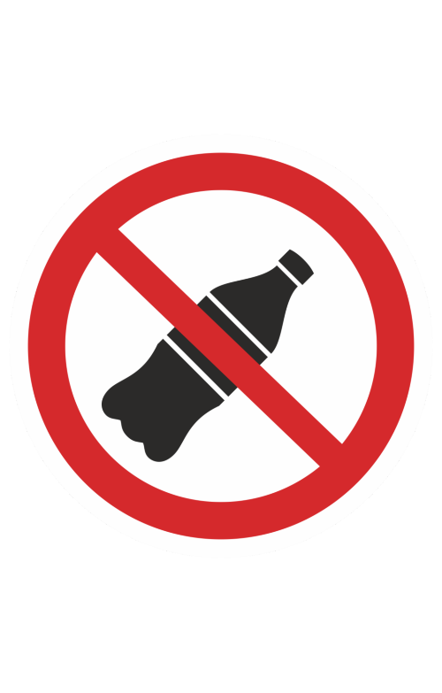 68750 Знак "Вход с напитками запрещен"  Различные знаки для общественных мест размер 100 х 100 мм Спецодежда 