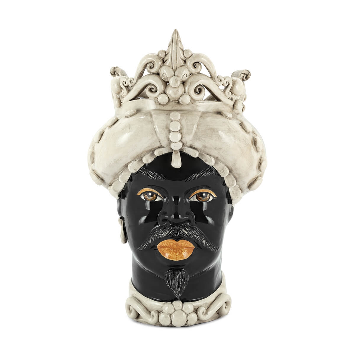 201065-10 ABHIKA ВАЗА MORO MAN MED. ПРОСТО WHITE 