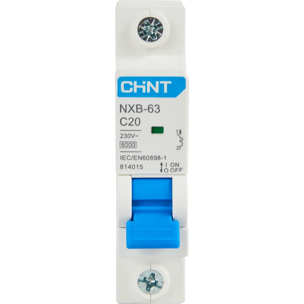Автоматический выключатель CHINT NXB-63 1P C20 А 6 кА 85334580 STLM-2104008  - Вид №1