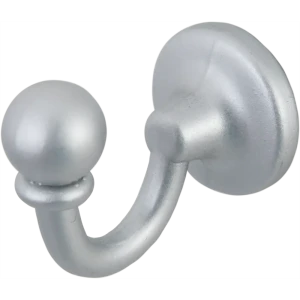 Крючок большой Orbis, металл, цвет серебро, 2 шт.