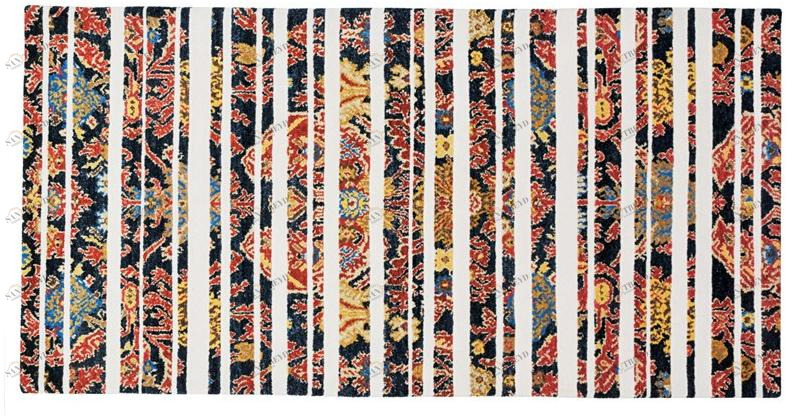 I + I Ковер из шерсти и хлопка в прямоугольную полоску Pop classic C 52c 