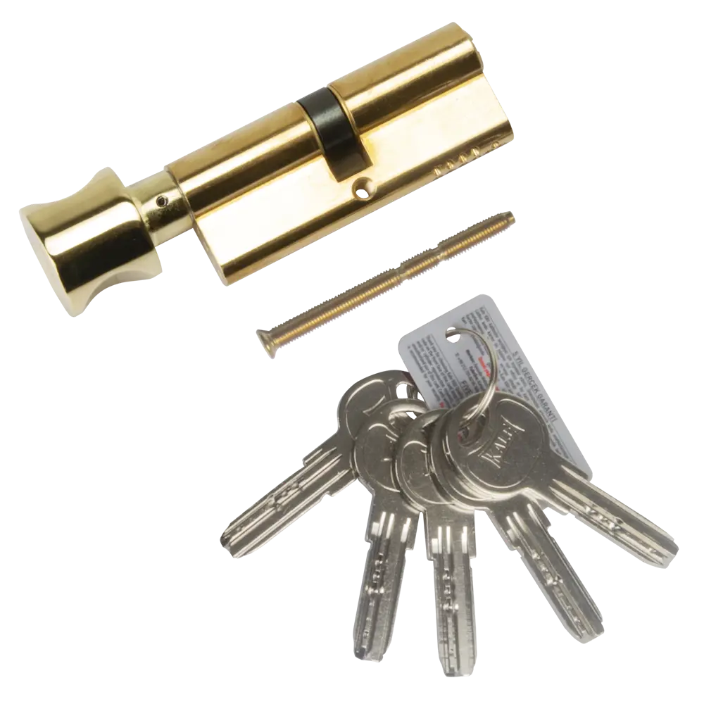 Цилиндр дверной Kale Kilit 164 OBS с ключом и вертушкой 84240416 STLM-0047414 - Вид №1
