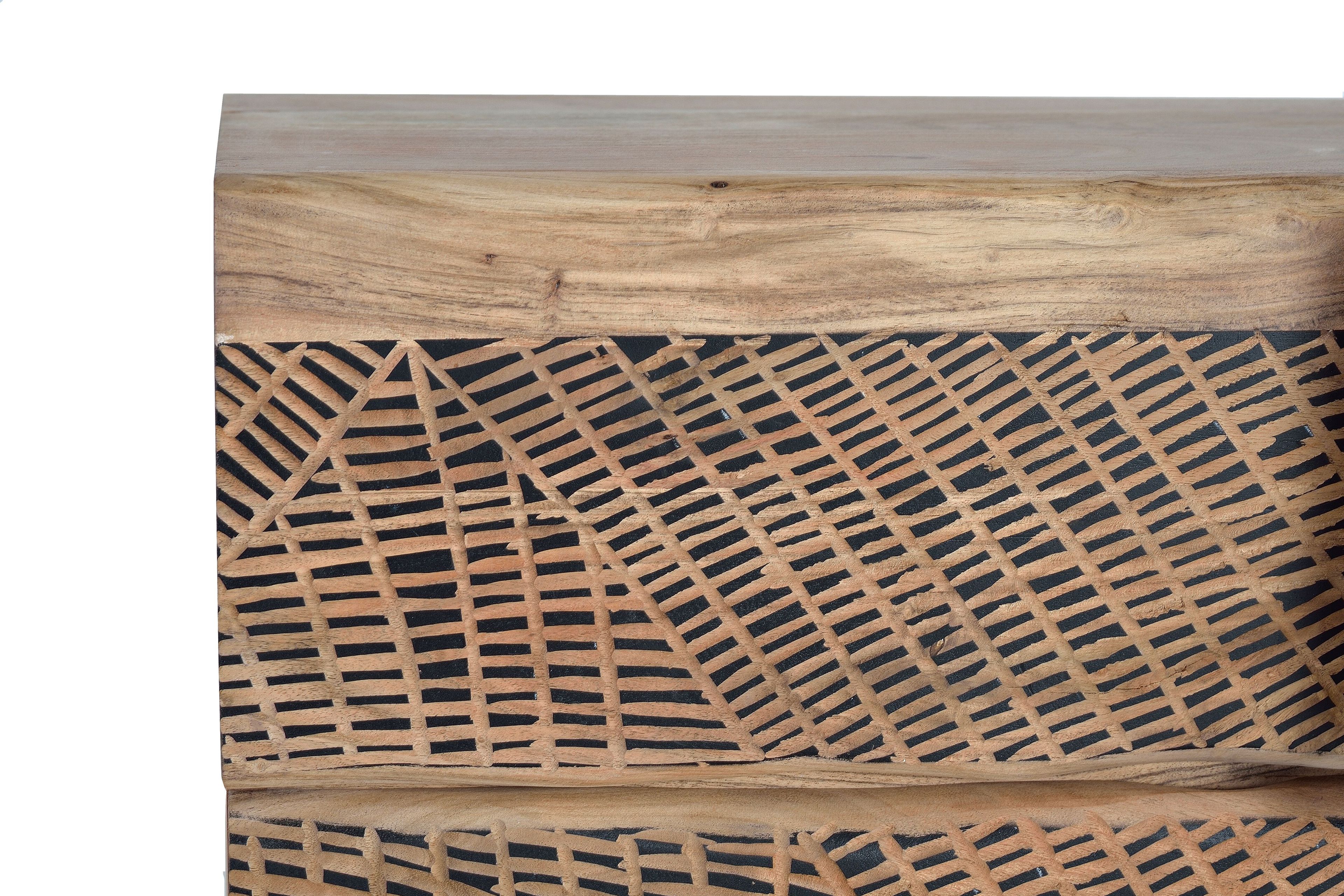 Шкаф из акации с распашными дверцами и ящиками Giner y Colomer Yakarta ARCH-00057629 - Вид №5