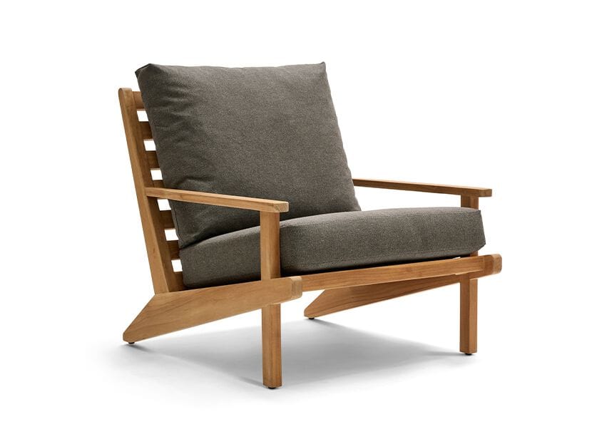 Садовое кресло из тикового дерева с подлокотниками Walters курорт ARCH-00147391