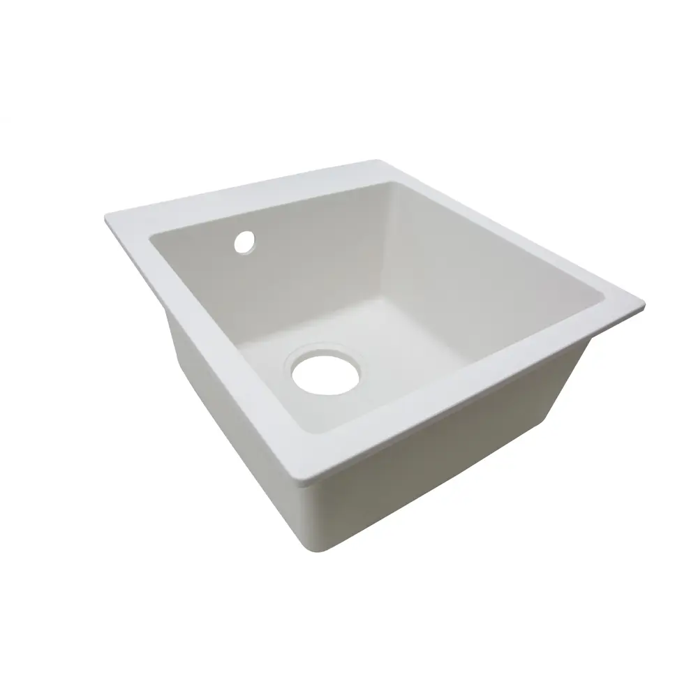 Кухонная мойка DELINIA кварцевая врезная 43×48 см цвет Жасмин 87795681 STLM-0075722 - Вид №2