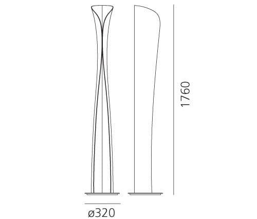 Стальная светодиодная напольная лампа Artemide Cadmo ARCH-00105642 - Вид №7