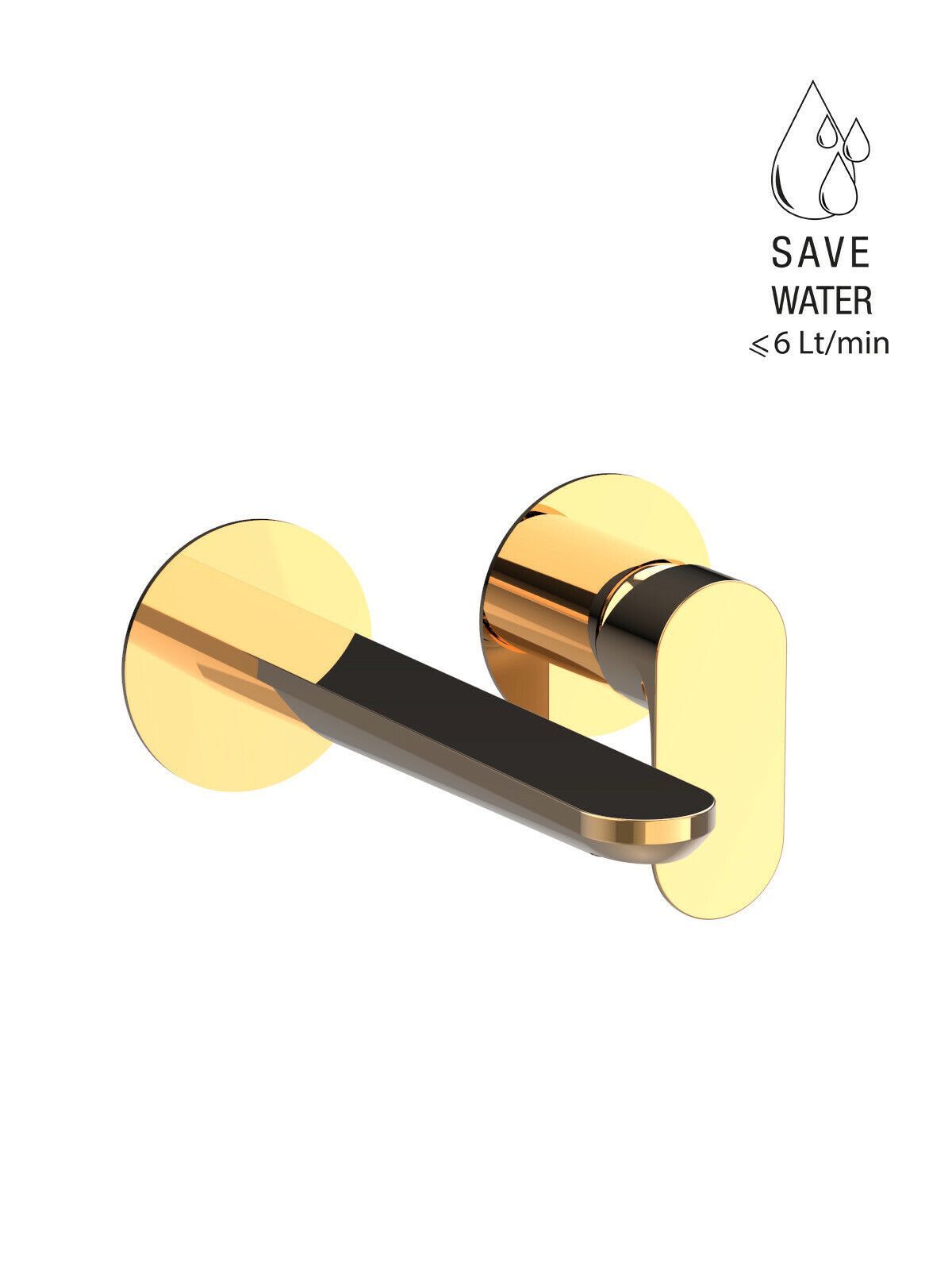 Настенный смеситель для раковины без слива с ограничителем расхода Rubinetterie Frattini Lea ARCH-00000218 - Вид №7