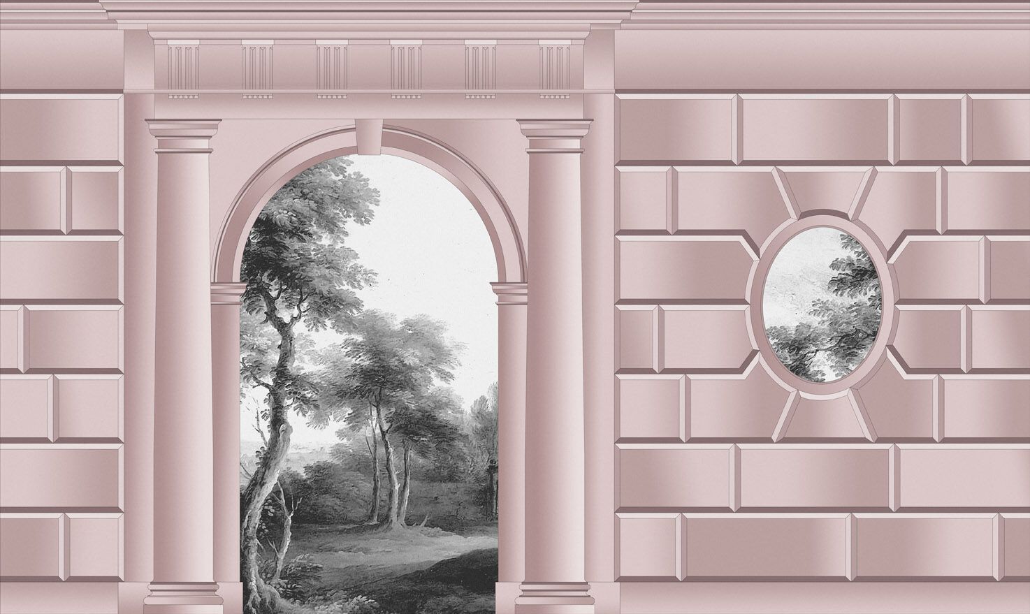 Обои с рисунком Jannelli&Volpi CAMERA CON VISTA 1 ARCH-00072071 - Вид №3