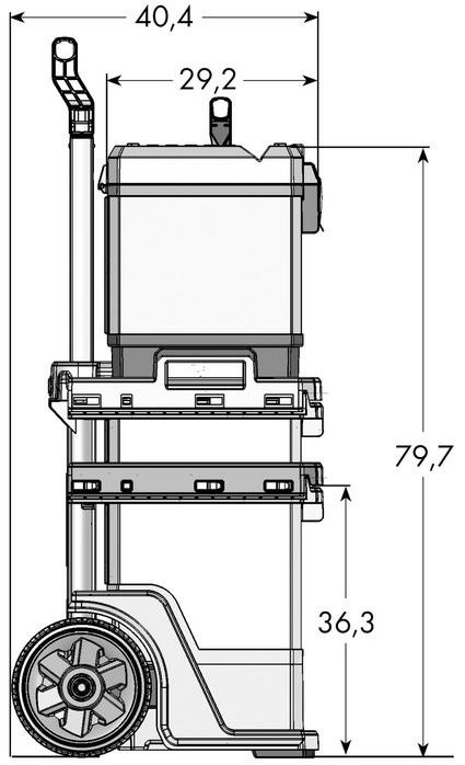 Würth Ящик для инструментов с колесами Cassette portautensili 0715930751 - Вид №3