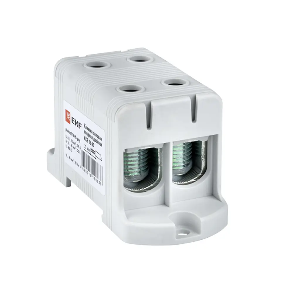 Клемма силовая вводная двойная EKF КСВ 16-95 2-50 мм цвет серый STLM-2117136