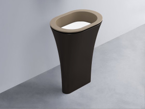 AMLA65-AN+AMPILO-BL+AMCOLO-LV Раковина Amedeo Ovale отдельностоящая cielo Enjoy + Amedeo