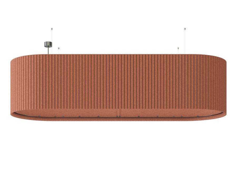 Рециркулированный пластичный акустический подвесной светильник IMPACT ACOUSTIC® UMBRA LONG ARCH-00072340 - Вид №1