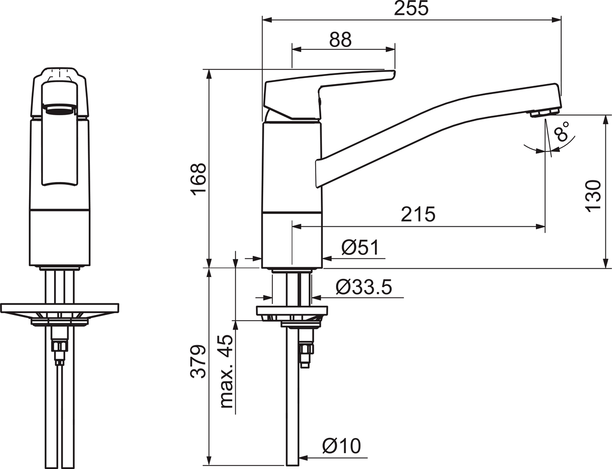 Oras 3930 Смеситель для кухни 3930 Saga Хром  - Вид №2