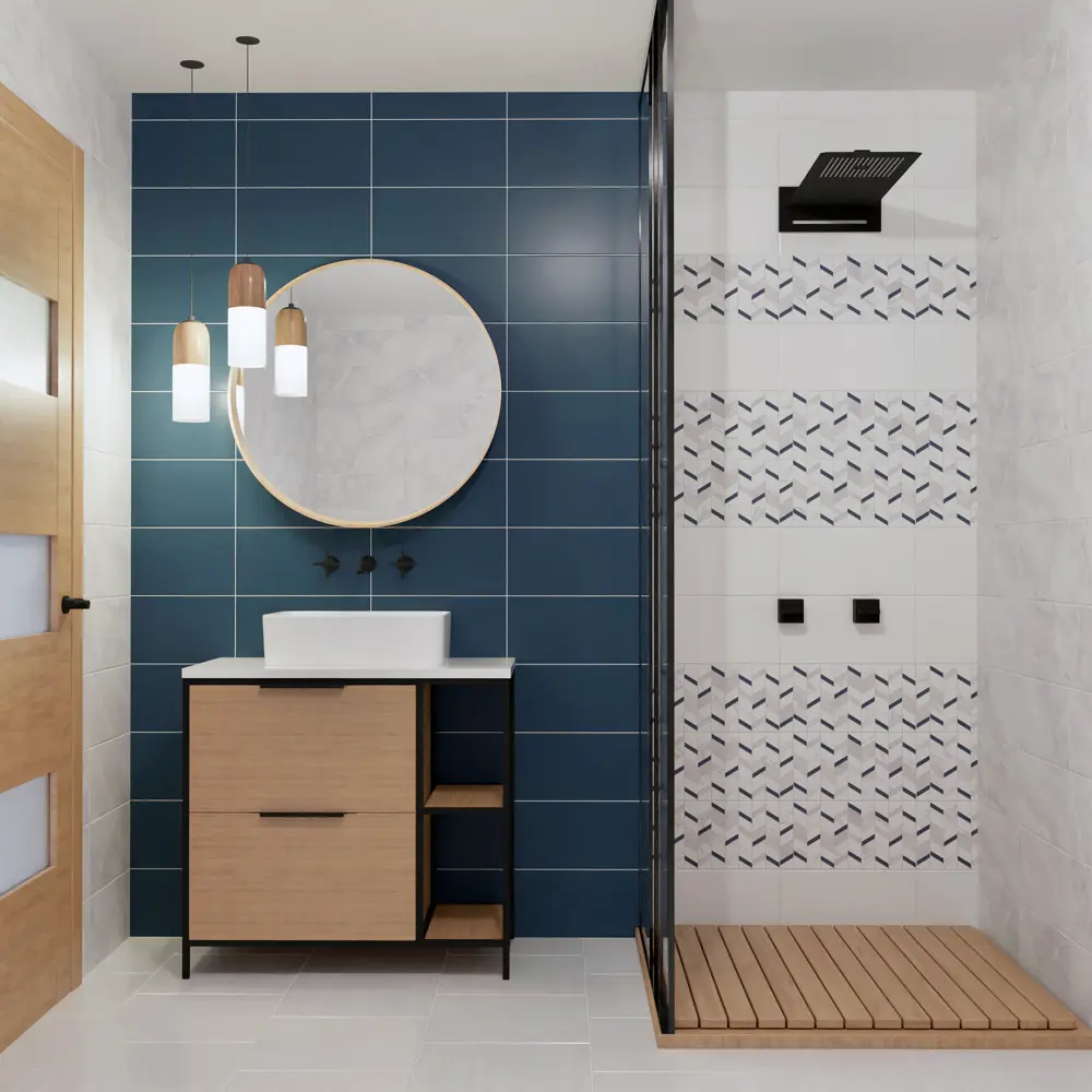 Santreyd Mersey Denim - Керамическая плитка для стен 20×40 см 89364555 STLM-0947939 - Вид №6