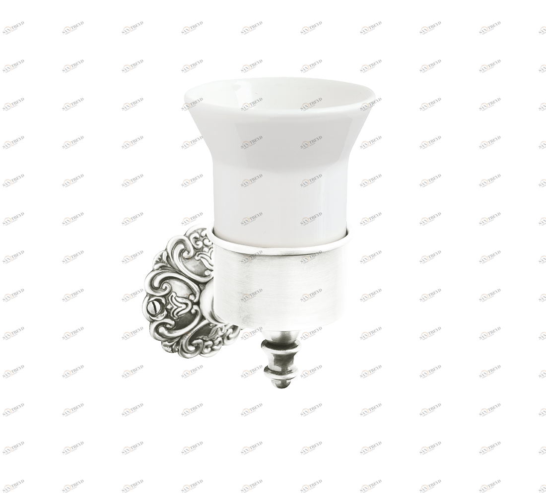 Gentry Home Настенный керамический подстаканник Ivy Никель GH100855 