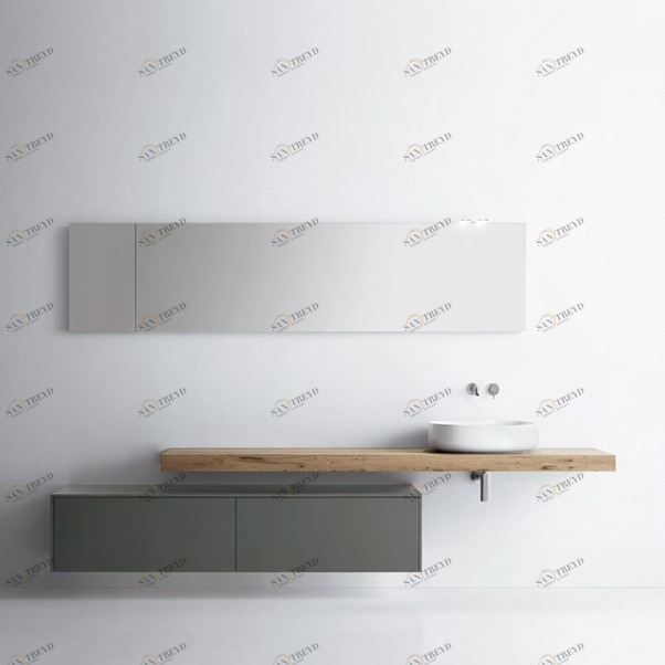 Комбинация ванной комнаты S104 в отделке SILKY 55 Ceramica/Origano MILLDUE SINTESI SINTESI104ORIGANO