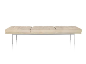 Кожаная мягкая скамья