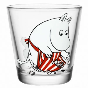 Стакан "Муми-мама на пляже" LE-VILLAGE МУМИ-ТРОЛЛЬ 044829 Красный;прозрачный;черный