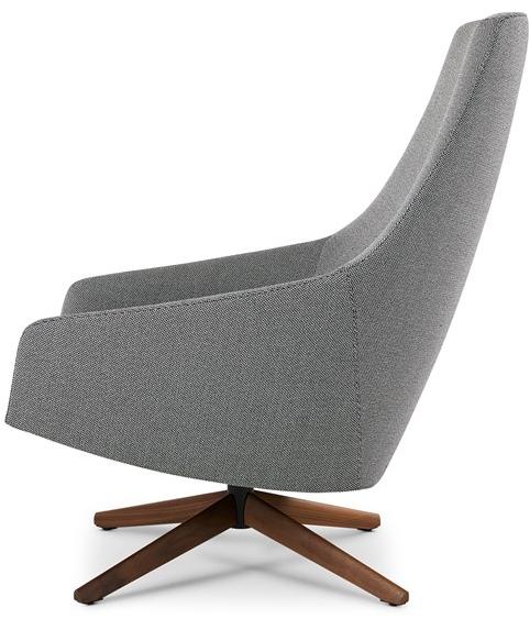 Montis Вращающееся кресло из ткани с высокой спинкой Puk sun-id-1427253 - Вид №1