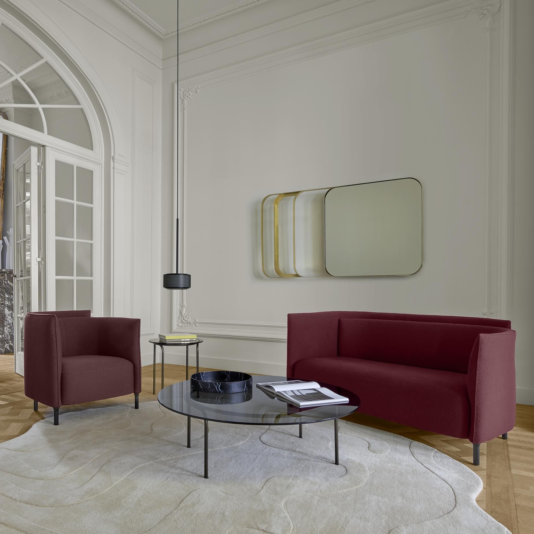 Круглый низкий журнальный столик из закаленного стекла Ligne Roset LIAM ARCH-00104192 - Вид №4