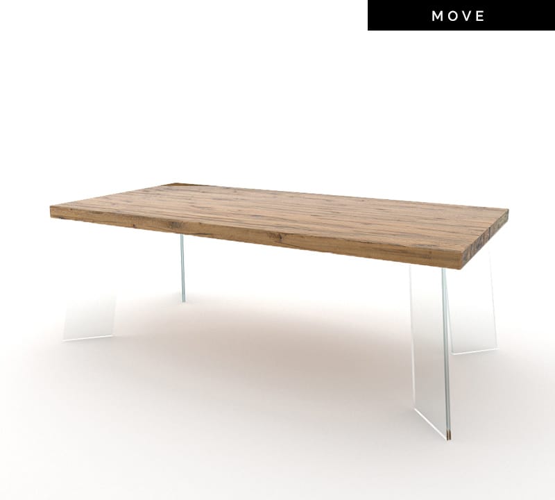 Прямоугольный журнальный столик из массива дерева Devina Nais Близнецы ARCH-00150301 - Вид №6