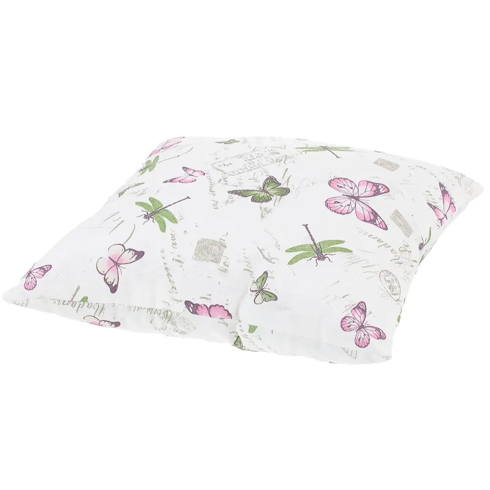 Подушка декоративная «Бабочки» 40х40 см цвет розовый Altali STLM-2105914 - Вид №1