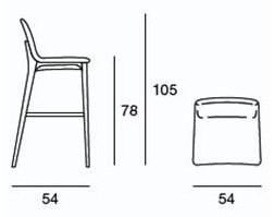 Pacini & Cappellini Мягкий стул из ткани Becky 5437.2  - Вид №2
