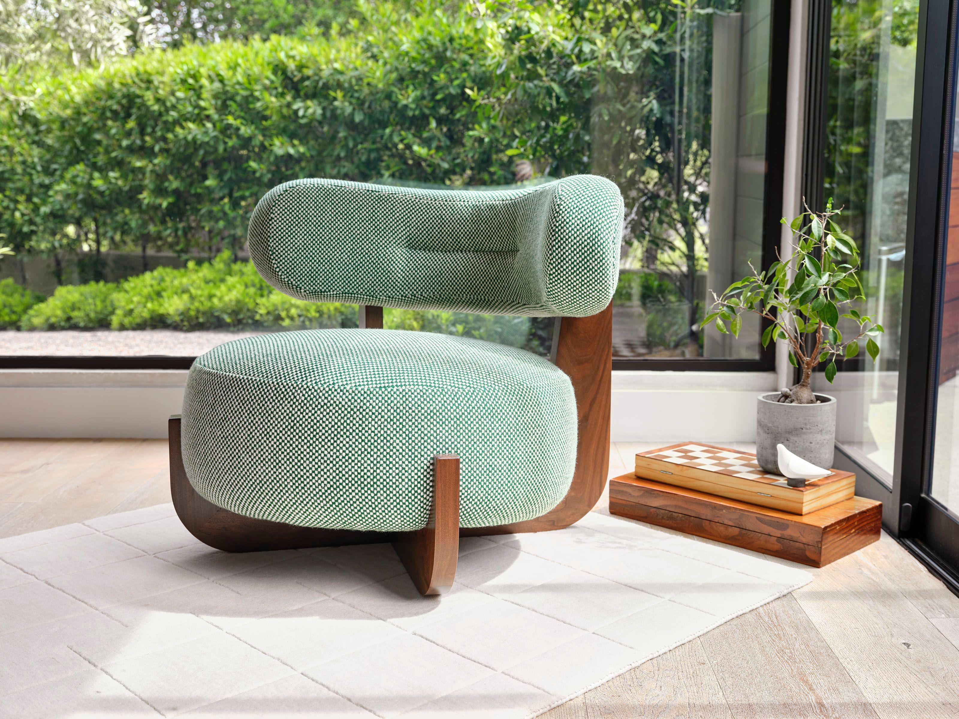 Тканевое кресло без подлокотников Phase Design Ziba ARCH-00009854 - Вид №5