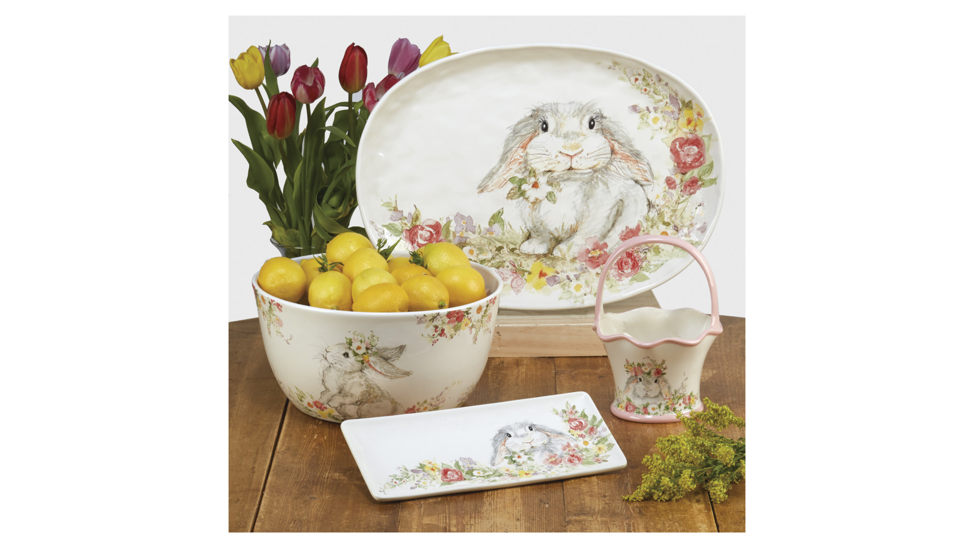 10648261 Certified International Блюдо овальное Certified Int. Милый кролик 44x32см, керамика Керамика  - Вид №1