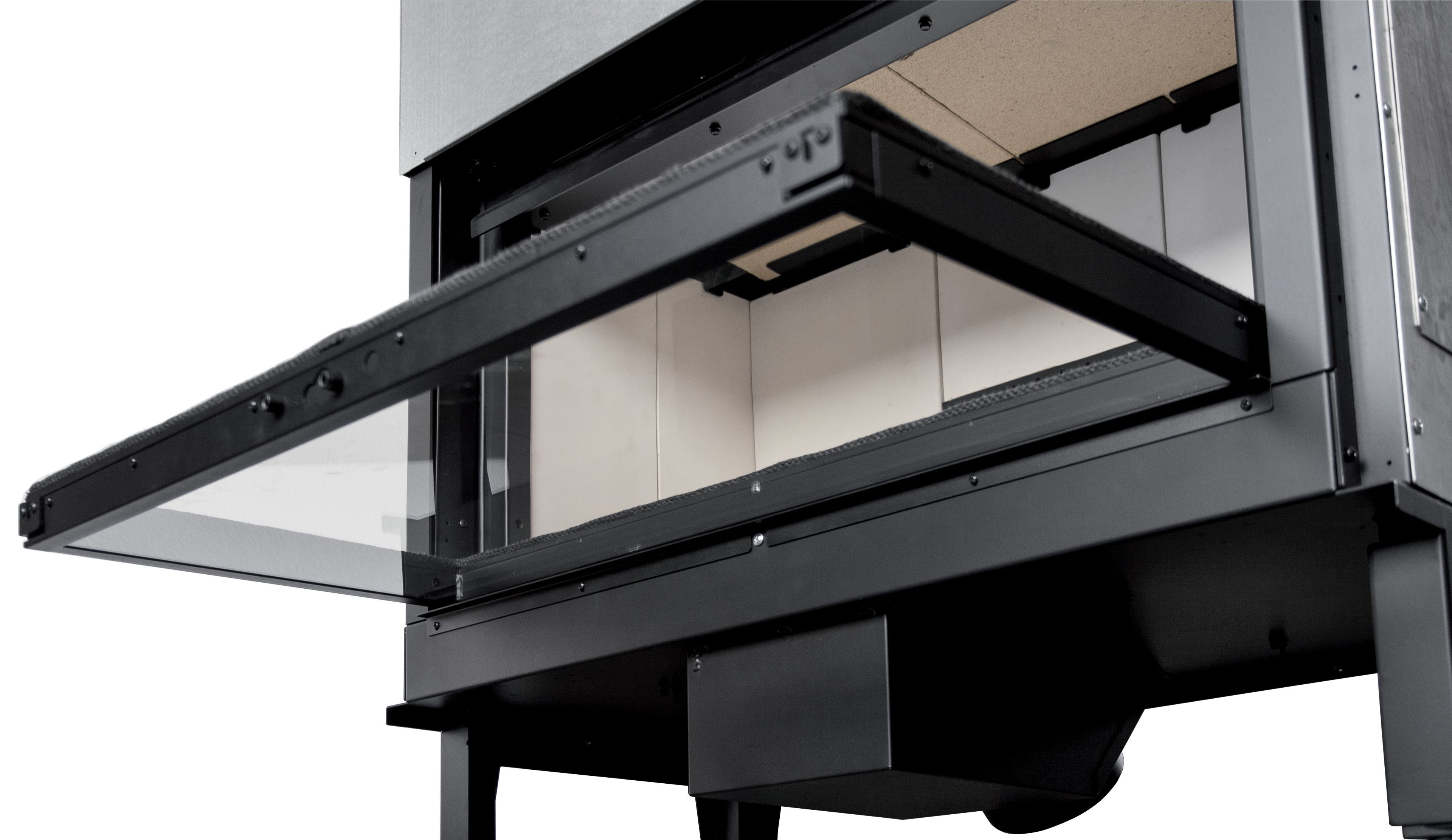 Утопленный дровяной камин с панорамным стеклом MCZ PLASMA 95 WOOD ARCH-00112380 - Вид №1