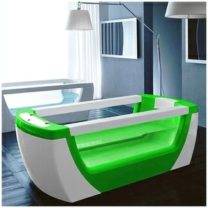 Ванна Gruppo treesse Vision VTL-V1381-SE зелёная стеклянная прозрачная