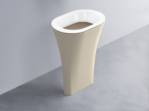 AMLA65-BL+AMPILO-AN+AMCOLO-LN Раковина Amedeo Ovale отдельностоящая cielo Enjoy + Amedeo