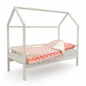 Кровать-домик детская белая Svogen БЕЛЬМАРКО  00-3833069 Белый