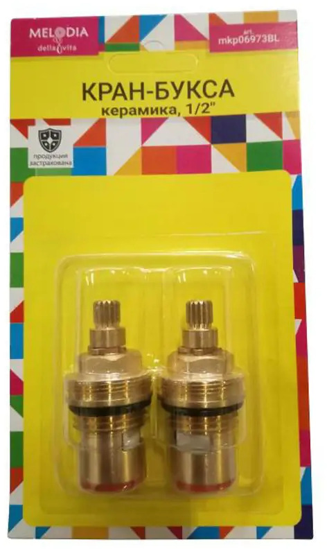 93716442 Кран-букса керамическая Melodia della vita MKP06973BL, 1/2" 2 шт STLM-0806736